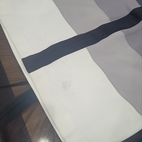 Bcbgmaxazria alai maxi chiffon dress black combo L - Picture 13 of 16